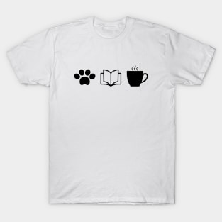 Dogs, Books and Coffee Cute Gift 2020 T-Shirt